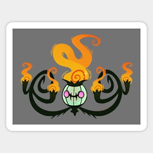 Orange halloween spook Magnet